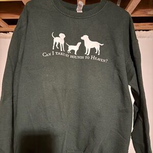 Green Dog-Themed Sweatshirt